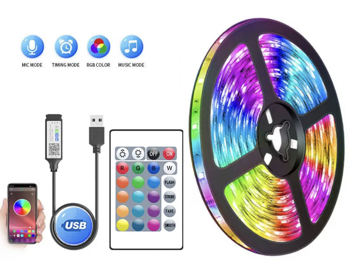 Miniatura 4 de CINTA LED RGB CONTROL APP BLUETOOTH 5 MT